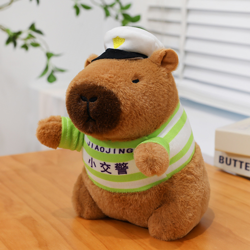 Capybara de la police de la circulation-25cm