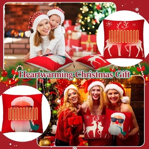 Customize Graphene Heated Lumbar Support Pillow <b>USB</b> <b>Heating</b> 5 Heat Settings Anti-Dust Mite Removable Washable Christmas Pillow - Product Image 6