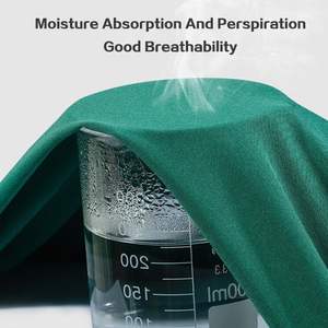 Conjunto de Uniforme Médico con Cuello en V y Manga Corta, Pantalones con Cintura Elástica y Logotipo Personalizado, Talla Grande, Spandex, para Uso Hospitalario - Product Image 3