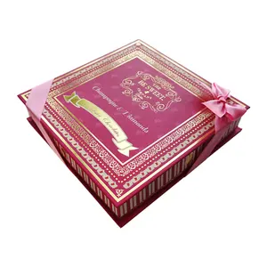 Caja de regalo de lujo con rejillas y divisores, para Chocolate, fresas, galletas, dulces, pasteles