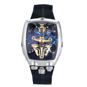 Reloj Mecánico Automático Deportivo de Lujo para Hombre, con Característica Luminosa, Caja Cuadrada, Esfera de Cristal de Zafiro, Pantalla con Indicadores de Goma, 5 BAR - Product Image 4