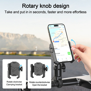 ที่วางโทรศัพท์มือถือแบบยืดหยุ่นปรับระดับได้สำหรับจักรยานเสือหมอบและจักรยานเสือภูเขา ป้องกันการสั่นสะเทือน ใช้สำหรับนำทางได้ - Product Image 6