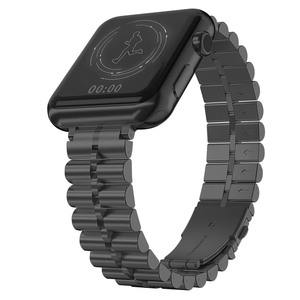 Keepwin Bracelet métallique en acier inoxydable pour montre Apple IWatch 40 SE Bracelet rose Bracelet noir pour IWatch 49 45 44 42 41 40 38 mm - Product Image 1