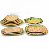 Eco-vriendelijke 8/9/10/12/14 inch melamine ronde dinerborden, modern luxe servies voor feestjes, restaurants en thuis.