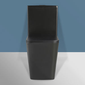 Cuvette de toilette en céramique noire mate deux pièces pour salle de bains Inodoro Australian New Arrival <span class=keywords><strong>Wc</strong></span> économie d'eau articles sanitaires filigrane - Product Image 3