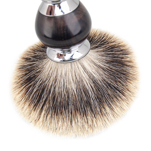 Pinceau à raser de luxe ZY, manche en alliage d'aluminium, bois de santal, nœud de 20 mm en poils de <span class=keywords><strong>blaireau</strong></span> pur, outil de <span class=keywords><strong>rasage</strong></span> humide pour hommes, fournitures de barbier - Product Image 5