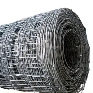 knotted field fence factory/ Hinge joint woven fence mesh/ farm cattle mesh fence