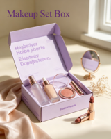 Boîte d'expédition pliable personnalisée SHIRUN en carton robuste violet pour vêtements, bijoux, emballage cadeau avec logo