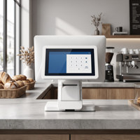 Terminal de point de vente intelligent à double écran en gros, 15,6 + 10,1 pouces, Android 11, système tactile pour caisse enregistreuse de supermarché et de commerce de détail