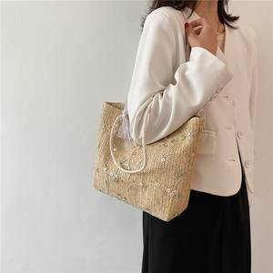 Borsa 2025 alla moda in tessuto fresco da <span class=keywords><strong>donna</strong></span> a spalla singola in <span class=keywords><strong>stile</strong></span> minimale con chiusura a doppia maniglia - Product Image 4