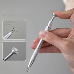 Stainless Steel Nail <b>Trimming</b> Tool Set Non Slip Metal <b>Clip</b> Picker for Manicure Cuticle Nail Art Salon - Product Image 4