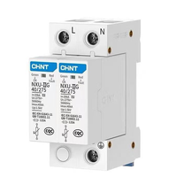 Parafoudre AC Chint NXU-IIG 40kA 275V/320V/385V/440VAC 1P pour la protection contre les surtensions domestiques et la distribution d'énergie AC