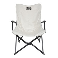 Chaise de pêche de plage compacte pliable avec cadre métallique robuste résistant à l'usure