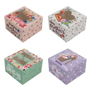 Paquete <span class=keywords><strong>de</strong></span> 12 Cajas <span class=keywords><strong>de</strong></span> Regalo para Dulces y Galletas, Caja <span class=keywords><strong>de</strong></span> Regalo para el Día <span class=keywords><strong>de</strong></span> la Madre, <span class=keywords><strong>Cumpleaños</strong></span>, Embalaje para Pasteles - Product Image 1