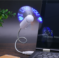 Ventilador LED Personalizado con Mensaje Luminoso para Regalo Promocional, Ventilador LED Programable Portátil con Pantalla de Mensajes para Teléfonos Móviles