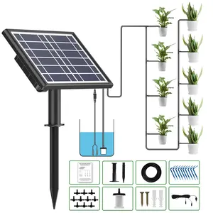 نظام ري ذكي للحدائق والنباتات ذاتية التمرين للري بالطاقة الشمسية للشرفة والحديقة