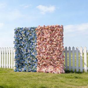 Muro de Flores Artificiales de Larga Duración y Resistentes a la Decoloración, 8 pies x 8 pies, Decoración de Fondo para Bodas, Fiestas y Recepciones - Product Image 1