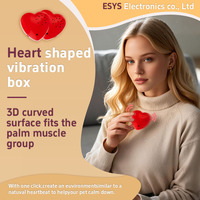 Chupete vibrador en forma de corazón rojo con juguete de peluche vibrador Módulo calmante HeartBeat Producto electrónico de consumo