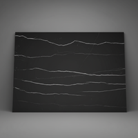 Dalles de marbre noir Marquina polies, marbre veiné noir et blanc pour revêtement mural, carrelage de sol, plan de travail