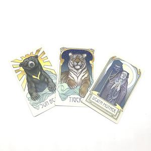 Поо купить бумажный Таро колода с книжным подарком кардридер комплект Таро ручной пользовательский Таро - Product Image 2