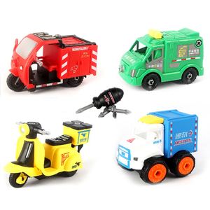 TOYS Development Manual Brain Puzzle Toys Car DIY Truck Assembly For Children Gift