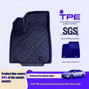 Tapis de voiture toutes saisons d'usine, tapis de sol 3D en TPE pour <span class=keywords><strong>Volvo</strong></span> <span class=keywords><strong>XC60</strong></span> - Product Image 1