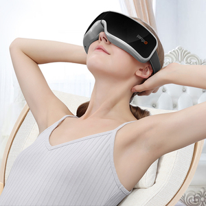 Presión de aire eléctrica Alivio de la fatiga ocular Vibración 3D Compresa de calor infrarrojo Masajeador de ojos digital con música - Product Image 4