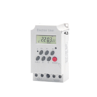 Interruptor de Control de Tiempo Inteligente Programable Diario/Semanal de 7 Días, 15A 30A 63A, para Uso Doméstico e Industrial, Alimentado por Batería, con Retardo de 2 Segundos, Automático