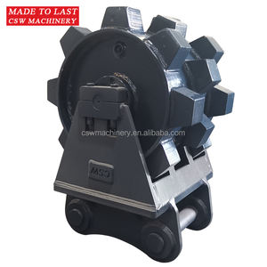 Roue de compacteur d'excavatrice de 12 à 16 tonnes pour plaque de compactage Sumitomo SH120 Roue de dragage compacte directe d'usine - Product Image 1