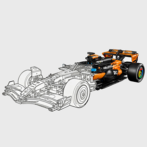 Modèle de course McLaren <span class=keywords><strong>F1</strong></span> 42228 Super Racing 1675 pièces, blocs de construction compatibles, jouet de construction de voiture, voiture de <span class=keywords><strong>champion</strong></span> d'équipe 2025 - Product Image 3