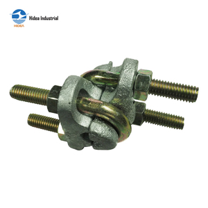 Abrazadera Doble para Sillín con Doble Perno en U de Acero Maleable Fundido, Templado y Recubierto de Zinc para Seguridad de Cables Metálicos - Product Image 4