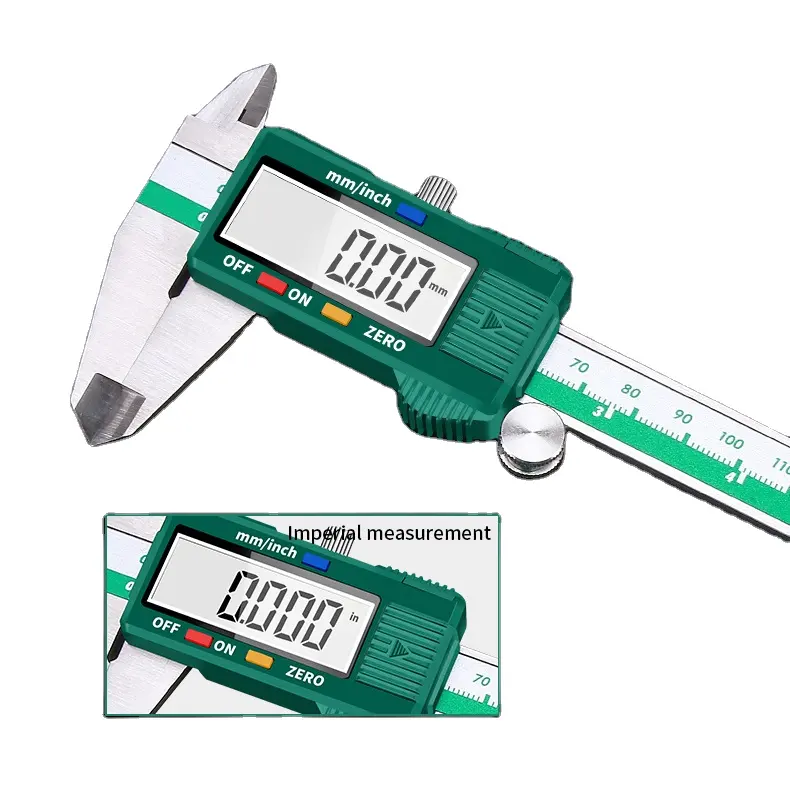Berrylion 150mm Electronic Digital Caliper Stainless Steel Vernier Caliper Digital Caliper Gauge Micrometer Measuring Tool