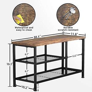 Large Style Metal Wood Shoe <b>Rack</b> Dispenser Storage Organizer Living Room and Home Shoe Cabinets Stand - Product Image 3