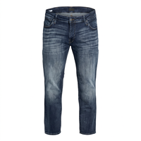 Nouveau Jean en Denim Coton Uni Décontracté Coupe Droite Respirant pour Homme, Lavage Moyen, Taille Mi-Haute, Printemps-Été-Automne