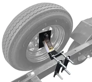 Transportador de pneus para reboque, suporte preto de pó para pneus de reboque de 10 polegadas e 12 polegadas