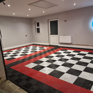 Piastrelle per <span class=keywords><strong>Pavimento</strong></span> Garage in PVC Resistenti ad Incastro Viola con Design <span class=keywords><strong>3D</strong></span> Pavimentazione in Vinile per Applicazioni in Villa - Product Image 4