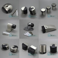 Dipoles Stainless Steel Lantai Karet Pintu Berhenti