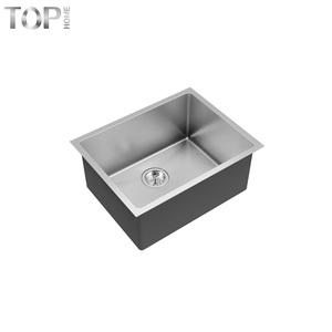 Fregadero <span class=keywords><strong>de</strong></span> cocina bajo encimera hecho a mano <span class=keywords><strong>de</strong></span> acero inoxidable 304 con superficie cepillada, tazón único <span class=keywords><strong>de</strong></span> 23 pulgadas <span class=keywords><strong>de</strong></span> profundidad, diseño moderno - Product Image 2