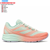 Chaussures de course personnalisées pour hommes – Vente en gros – Semelle intermédiaire à motif ondulé, semelle extérieure antidérapante, maille respirante, amorti, durables pour la marche