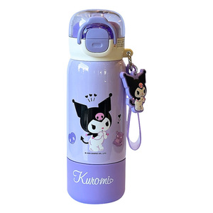 Botella de Agua Aislada Sanrio Kuromi Pochacco, Termo Infantil de Acero Inoxidable 316L para Niños, para la Escuela, Verano 2025 - Product Image 5