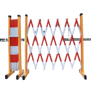 Barrière <span class=keywords><strong>de</strong></span> circulation rétractable portable, clôture extensible à ciseaux, sécurité routière sur chantier, contrôle des foules pour événements, FRP/Fibre <span class=keywords><strong>de</strong></span> verre - Product Image 1