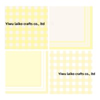 Servilletas de Papel Impresas con Serigrafía de Doble Capa, Cuadradas, a Cuadros Pequeños, de Color Sólido, 25 cm, 48 Unidades, para Decoración de Mesa de Fiesta