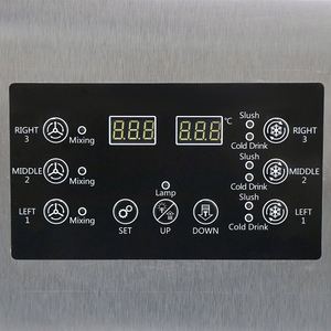 เครื่องทำน้ำสเลอร์2ถัง15L * 2เครื่องดื่มแช่แข็ง700W ใช้ในเชิงพาณิชย์ - Product Image 4