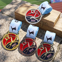OEM Maßgefertigte Sportmedaillen aus Metall-Zinklegierung in Gold, Silber, Bronze, Kupfer, Hohlform, für Jugendliche und Mädchen, Emaille-Gymnastikmedaillen für Wettkämpfe