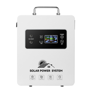 Générateur <span class=keywords><strong>solaire</strong></span> portable 300W/500W/1000W avec prise de jeu intégrée, onduleur à onde sinusoïdale pure MPPT, batterie au lithium pour utilisation intérieure/extérieure - Product Image 2