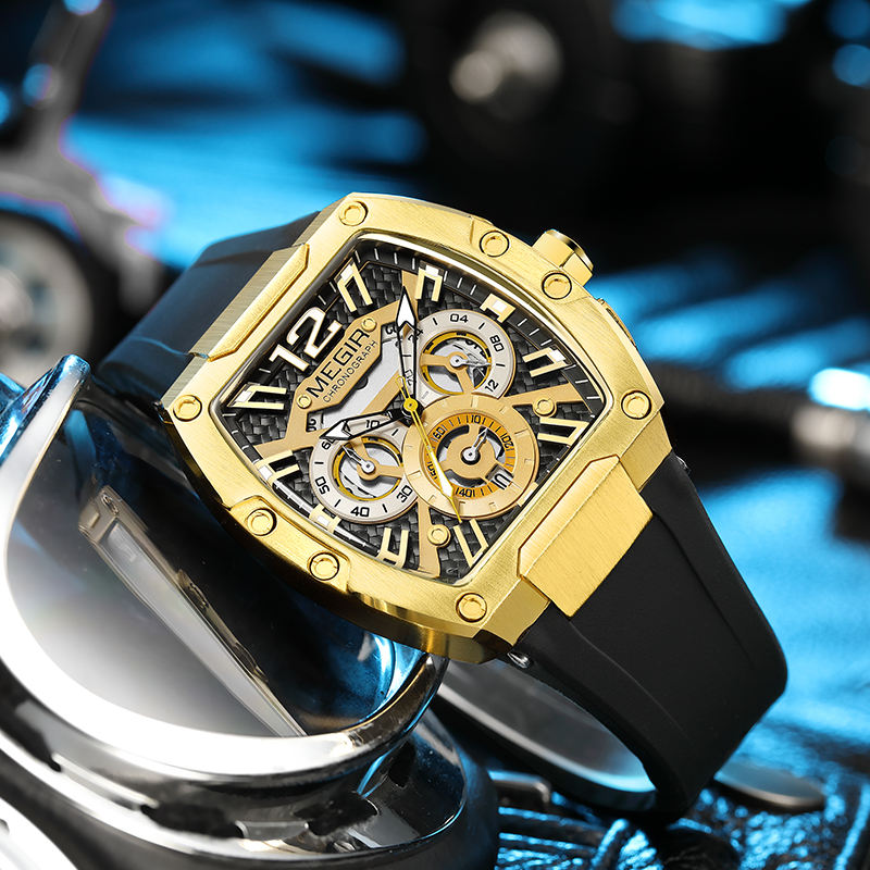 Relojes Hombre Megir 8112 Original Brand Richard Chronograph