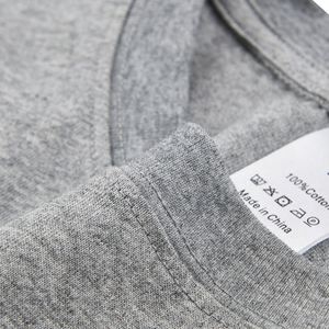 Camisetas Personalizadas al por Mayor para Hombre, de Manga Corta, Color Liso, con Logotipo Impreso, de Algodón Hilado en Anillo - Product Image 5