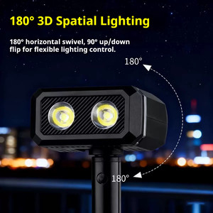 Lampe de camping multifonctionnelle pour l'extérieur avec tête orientable à 180° °   Lumière d'entretien magnétique à rotation horizontale et à <span class=keywords><strong>suspension</strong></span> extensible - Product Image 3