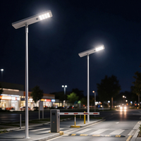 Lampadaire Solaire Intelligent 120W avec Caméra CCTV Extérieure Étanche IP65 et Détection Humaine PIR pour Parking et Route