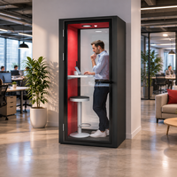 Cabine téléphonique insonorisée mobile FlexSpace, pod de bureau pour espace de coworking ouvert